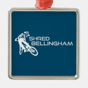 Ornamento De Metal Shred Bellingham Washington Mountain Biking