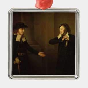 Ornamento De Metal Shylock e Tubal do ato III, cena ii 'do M