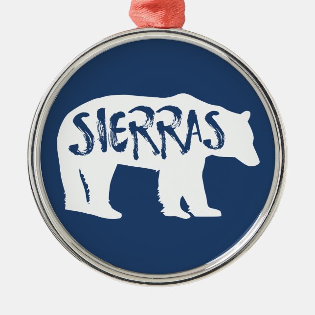 Ornamento De Metal Sierras Bear (Frente)