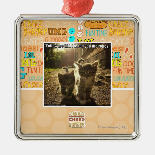 Ornamento De Metal Siga-me miúdo (Frente)