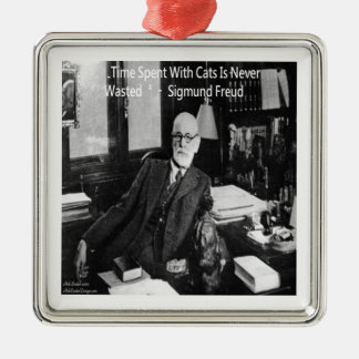 Ornamento De Metal Sigmund Freud em seu escritório & Citação engraçad