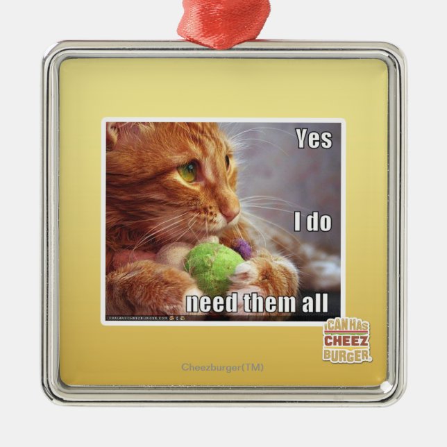 Ornamento De Metal Sim eu preciso-os todos (Frente)