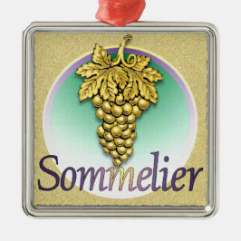 Ornamento De Metal Símbolo Sommelier