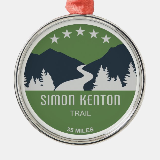 Ornamento De Metal Simon Kenton Trail (Frente)