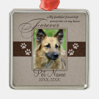 Ornamento De Metal Simpatia para sempre amada do animal de estimação