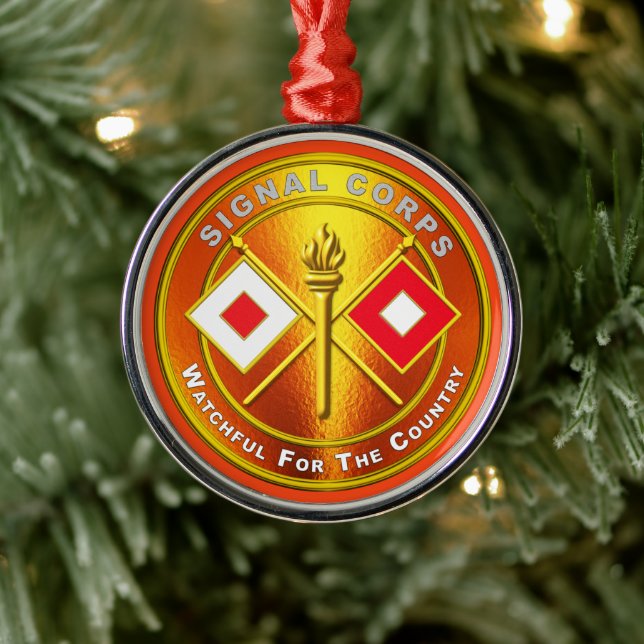 Ornamento De Metal Sinal Corps Natal (Árvore)