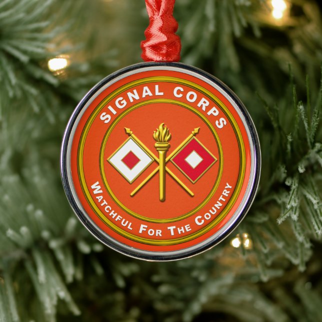 Ornamento De Metal Sinal Corps Natal (Árvore)