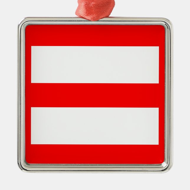 Ornamento De Metal Sinal igual (Frente)