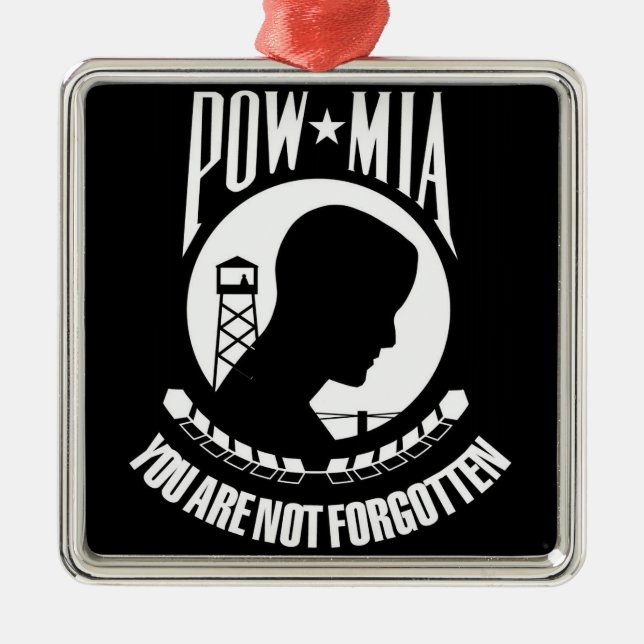 Ornamento De Metal Sinalizador POW-MIA (Frente)