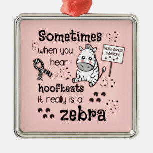 Ornamento De Metal Síndrome de Ehlers-Danlos Sensibilização Zebra