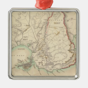 Ornamento De Metal Siracusa & vestígios restantes de suas cinco