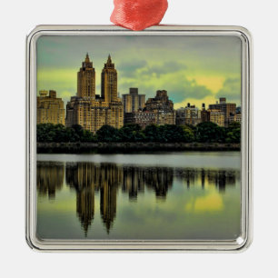 Ornamento De Metal Skyline do Central Park da Nova Iorque