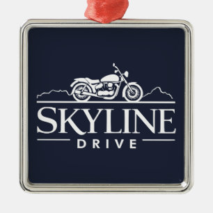 Ornamento De Metal Skyline Drive Virginia Motorcycle