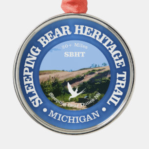 Ornamento De Metal Sleeping Bear HT (ciclismo c)