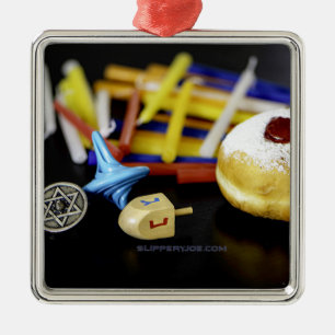 Ornamento De Metal SlipperyJoe Hanukkah natureza-morta simbólica feri
