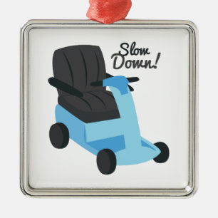 Ornamento De Metal Slow Down!