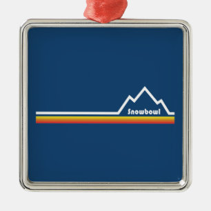 Ornamento De Metal Snowbowl Resort