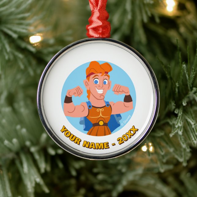 Ornamento De Metal So Cute Hercules Metal Ornament (Árvore)