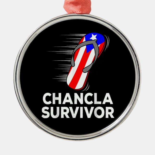 Ornamento De Metal Sobrevivente de Chancla (Frente)
