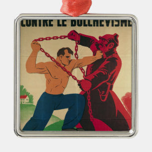 Ornamento De Metal Socialismo contra o Bolshevism para um livre