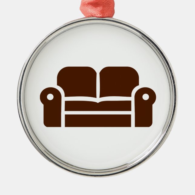 Ornamento De Metal Sofá (Frente)