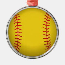 Ornamento De Metal Softbol