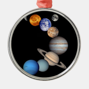 Ornamento De Metal Solar System Montage JPL Planet Photos