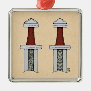 Ornamento De Metal Soldadura de padrão de espada em Viking