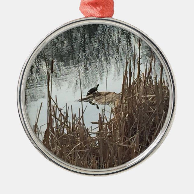 Ornamento De Metal Solstício de inverno (Frente)