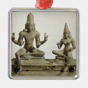 Ornamento De Metal Somaskanda, Chola, Tamil Nadu (bronze)