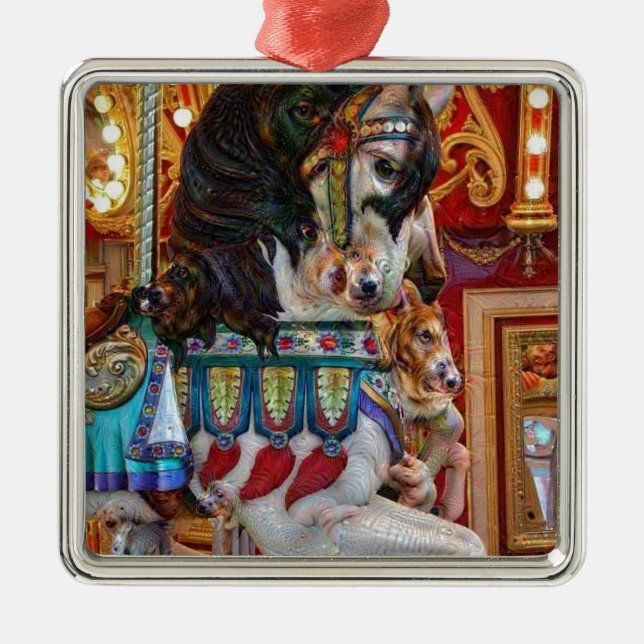 Ornamento De Metal Sonho Mau (Frente)