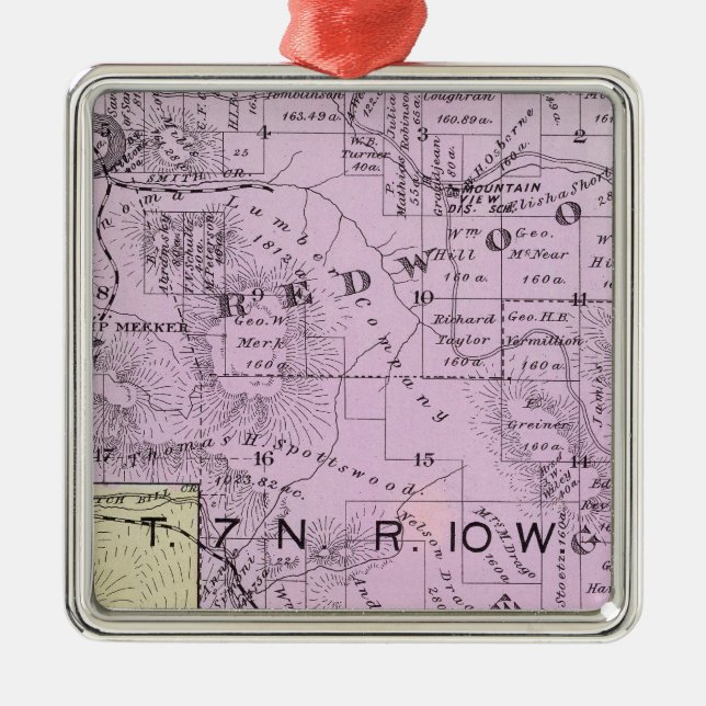 Ornamento De Metal Sonoma County, Califórnia 8 (Frente)