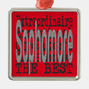 Ornamento De Metal Sophomore Extraordinaire