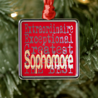 Ornamento De Metal Sophomore Extraordinaire