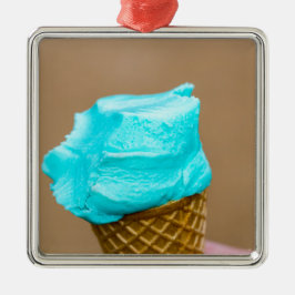 Ornamento De Metal Sorvete com macro waffle