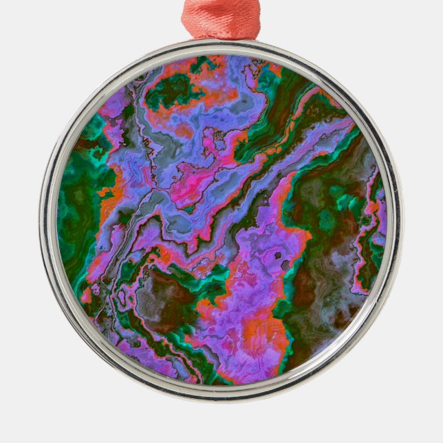 Ornamento De Metal Sour Marble (Frente)