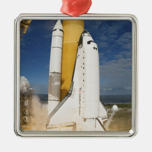 Ornamento De Metal Space Shuttle Atlantis levanta 12
