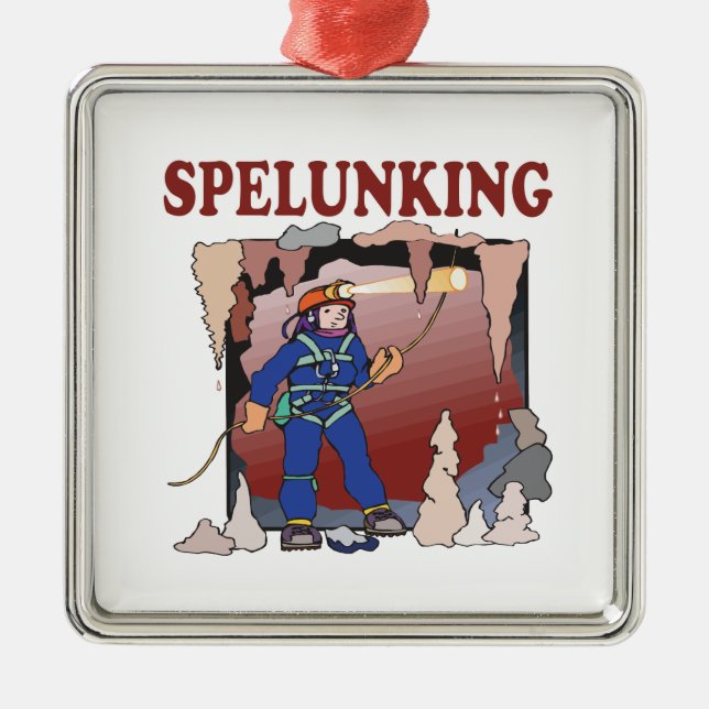 Ornamento De Metal Spelunking 5 (Frente)