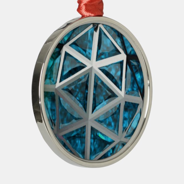 Ornamento De Metal Sphere Topaz Gemstone (Direito )