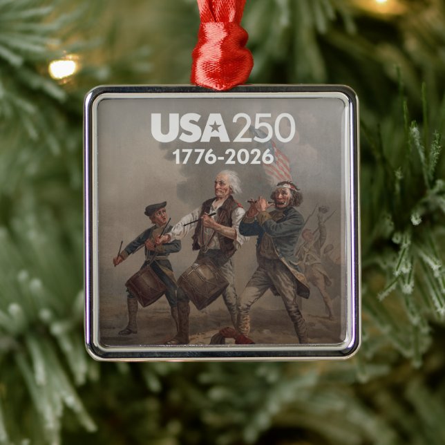 Ornamento De Metal Spirit of 76 - America's 250th Birthday (Árvore)