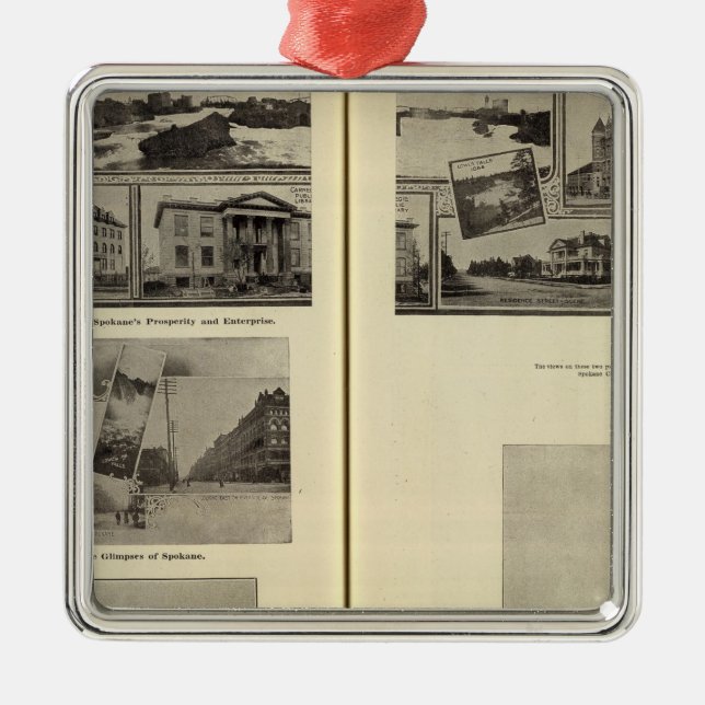 Ornamento De Metal Spokane (Frente)