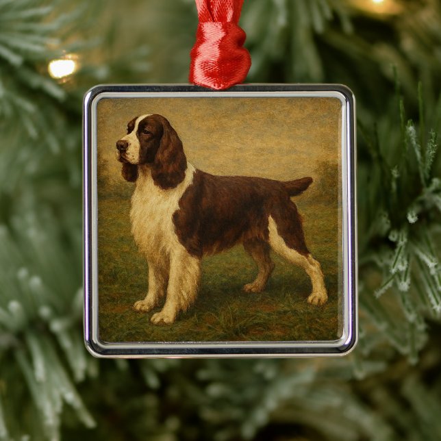 Ornamento De Metal Springer Spaniel Inglês (Árvore)