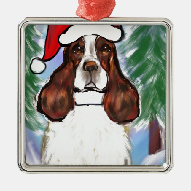 ORNAMENTO DE METAL SPRINGER SPANIEL INGLÊS (Frente)