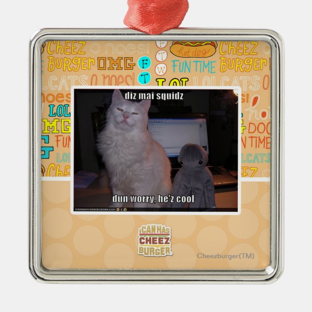 Ornamento De Metal squidz do MAI do diz (Frente)