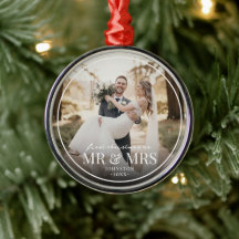 Sr. e Sra. Primeiro Natal Personalizado com Foto 