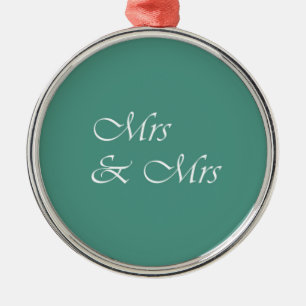 Ornamento De Metal Sra. e Sra. Typografia
