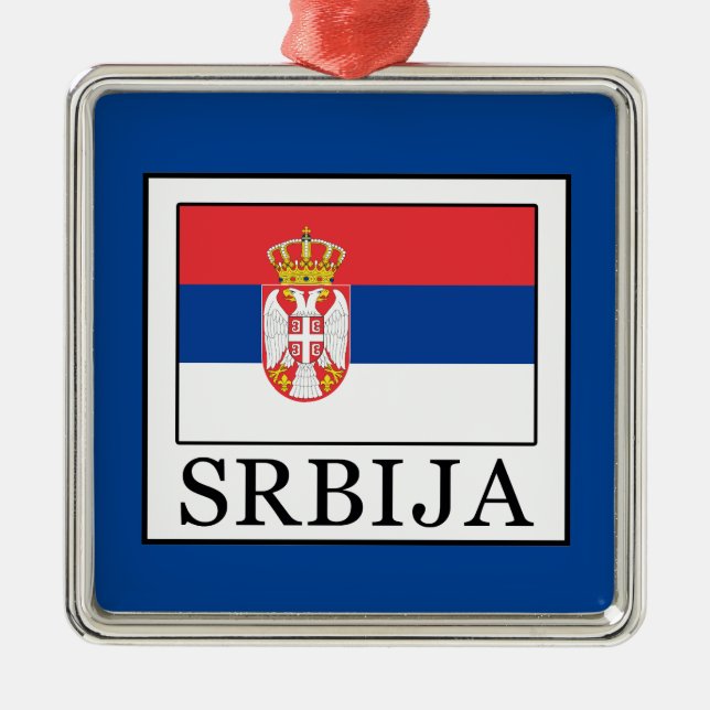 Ornamento De Metal Srbija (Frente)