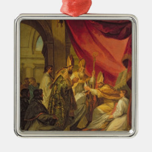 Ornamento De Metal St Augustine ordenou como o Bishop