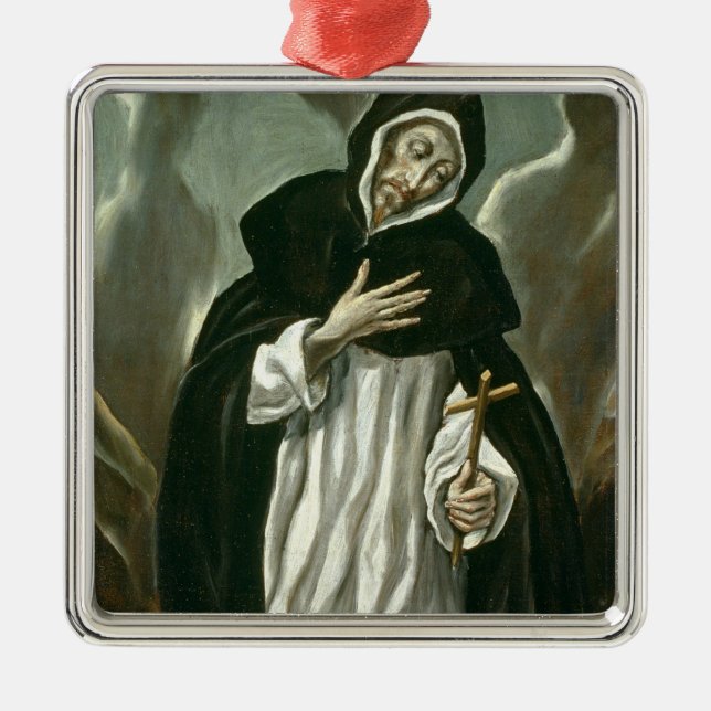 Ornamento De Metal St Dominic de Guzman (Frente)