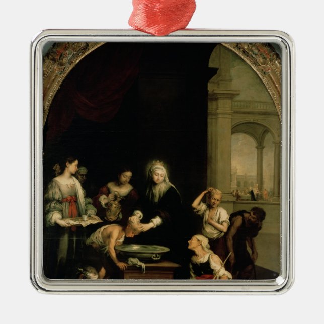 Ornamento De Metal St. Elizabeth de Hungria (Frente)